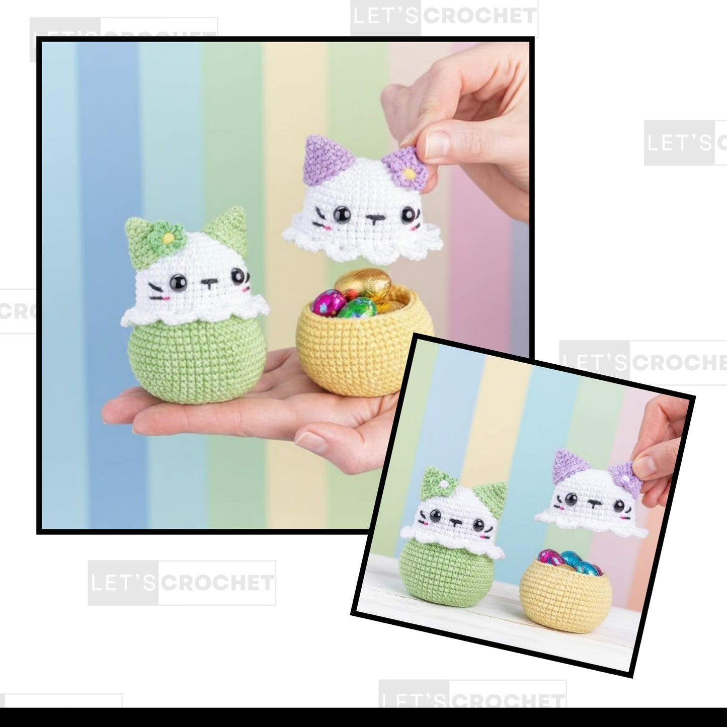 Whiskered Treat Holder Crochet Pattern