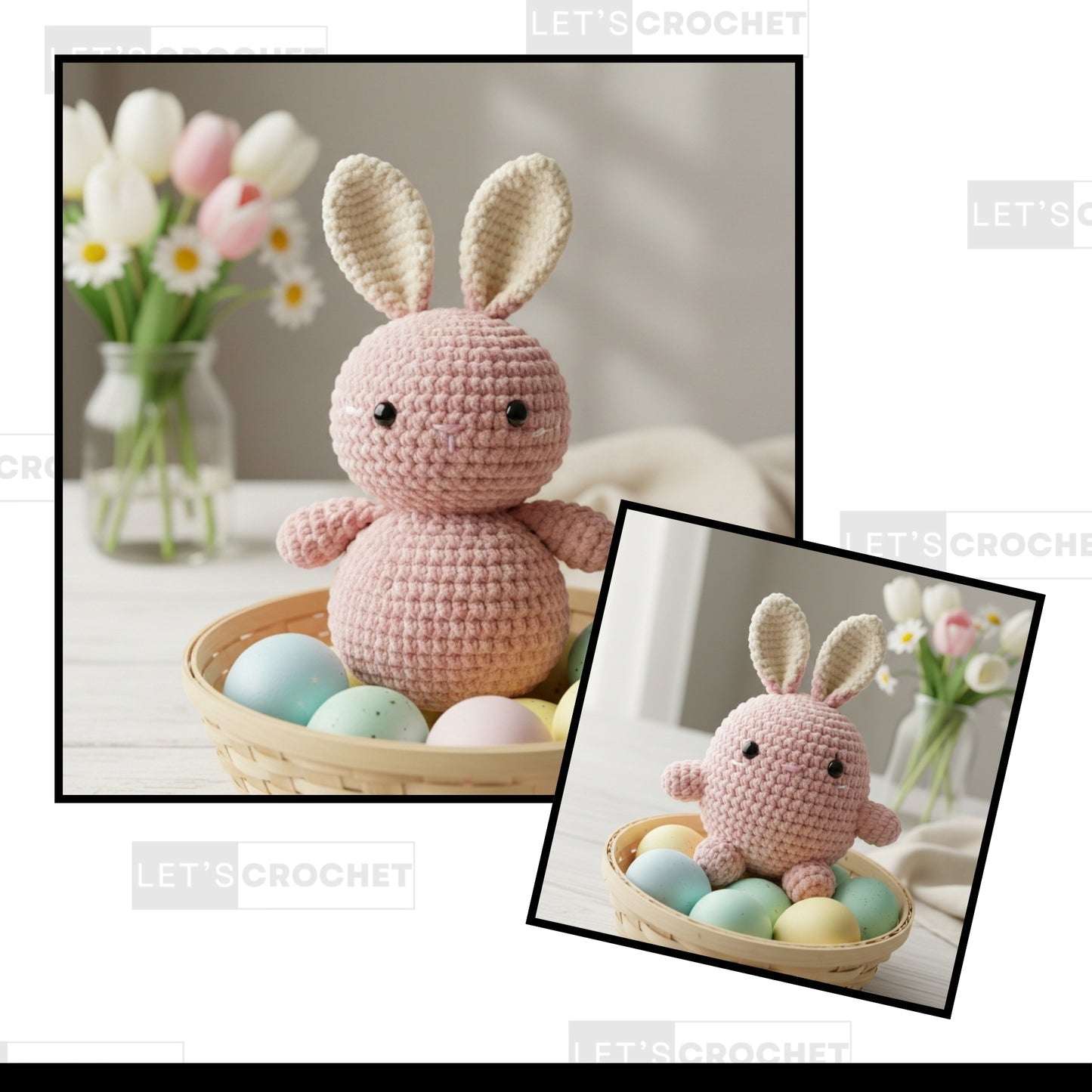 No-Sew Mini Easter Bunny Crochet Pattern