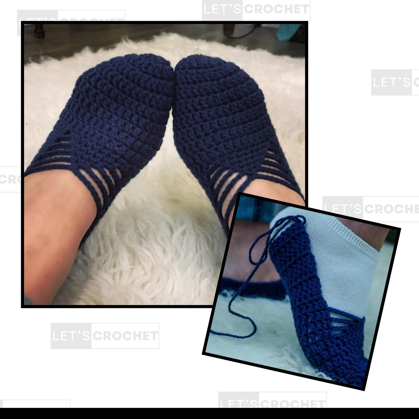 Graceful Dance Inspired House Shoes Crochet Pattern