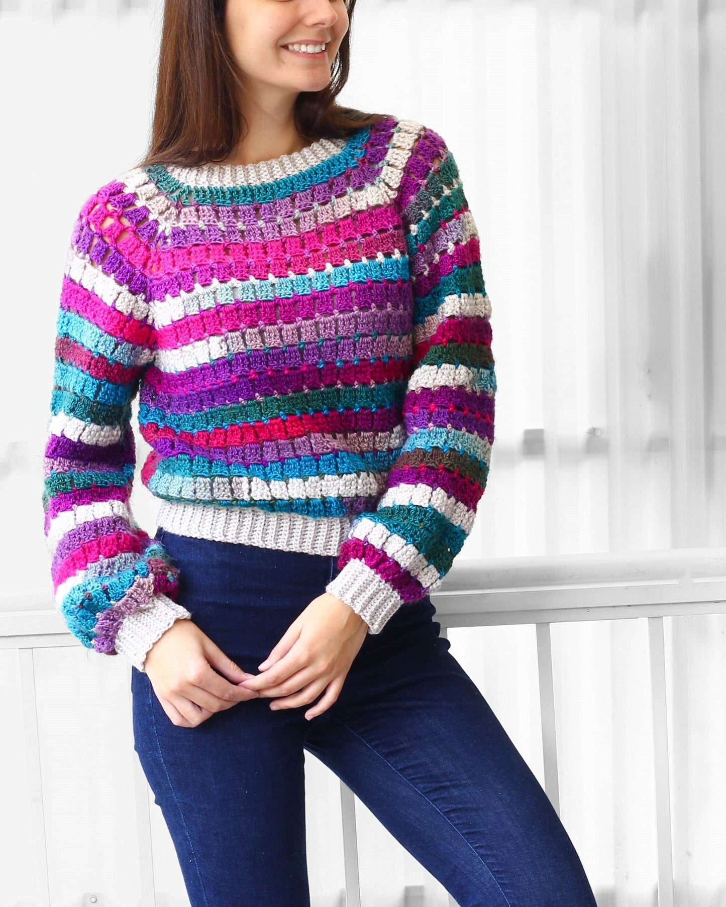 Comfy Raglan Pullover Crochet Pattern