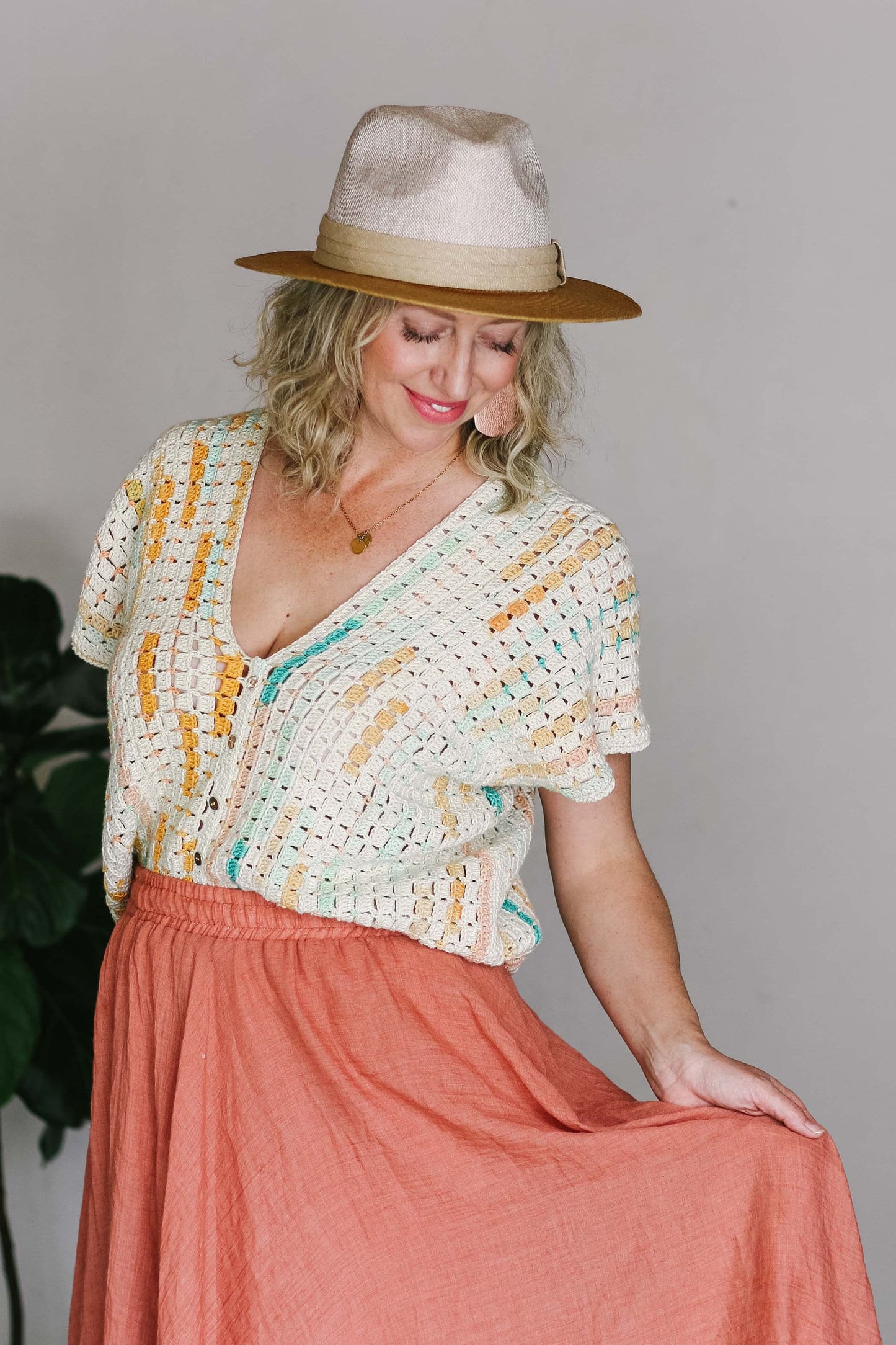 Trendy Vneck Summer Top