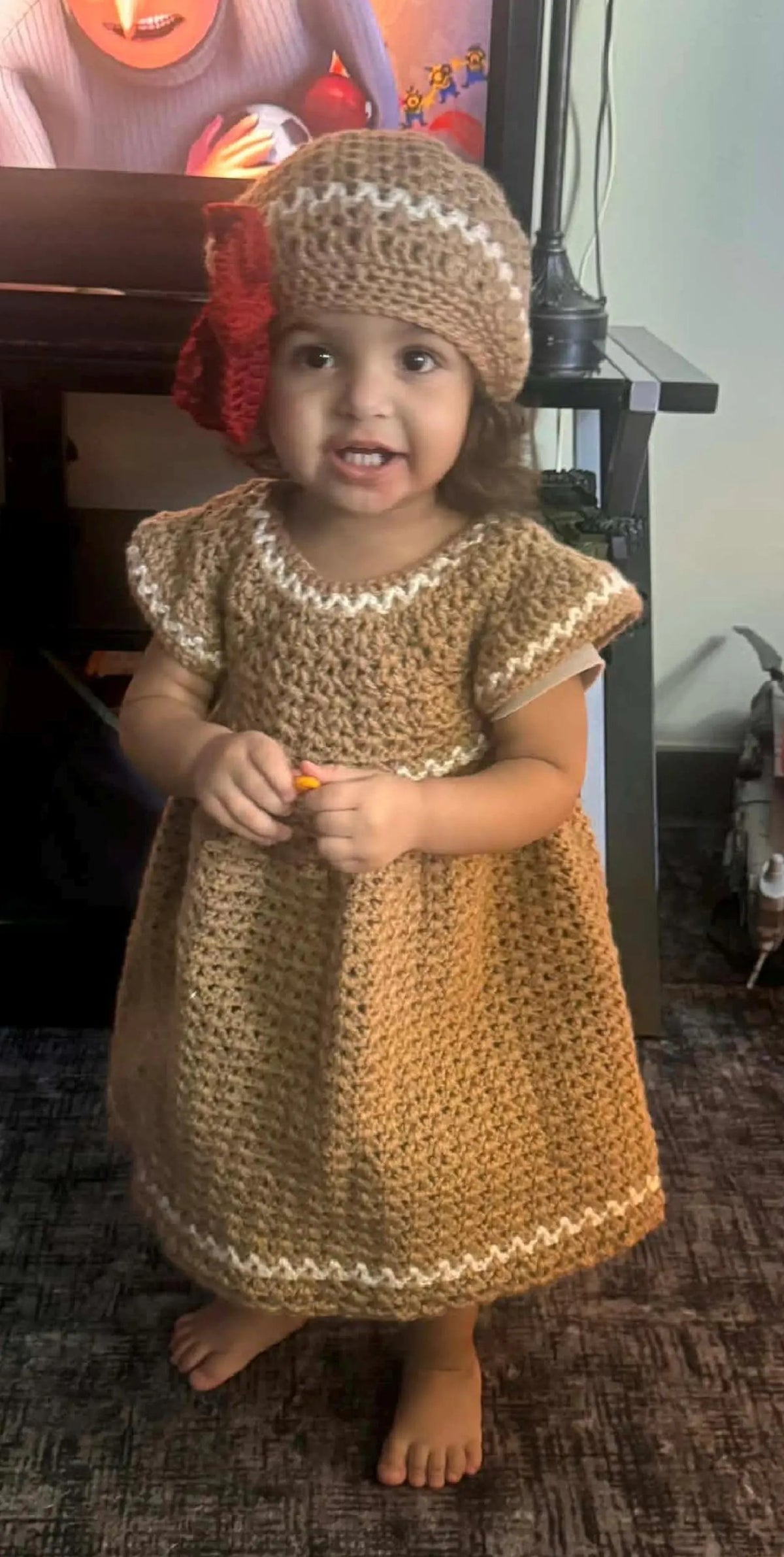 Festive Holiday Girl's Dress Crochet Pattern