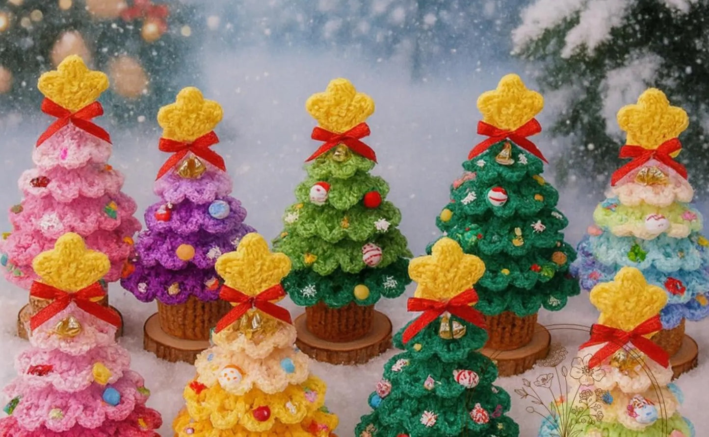 Layered Holiday Christmas Tree Crochet Pattern