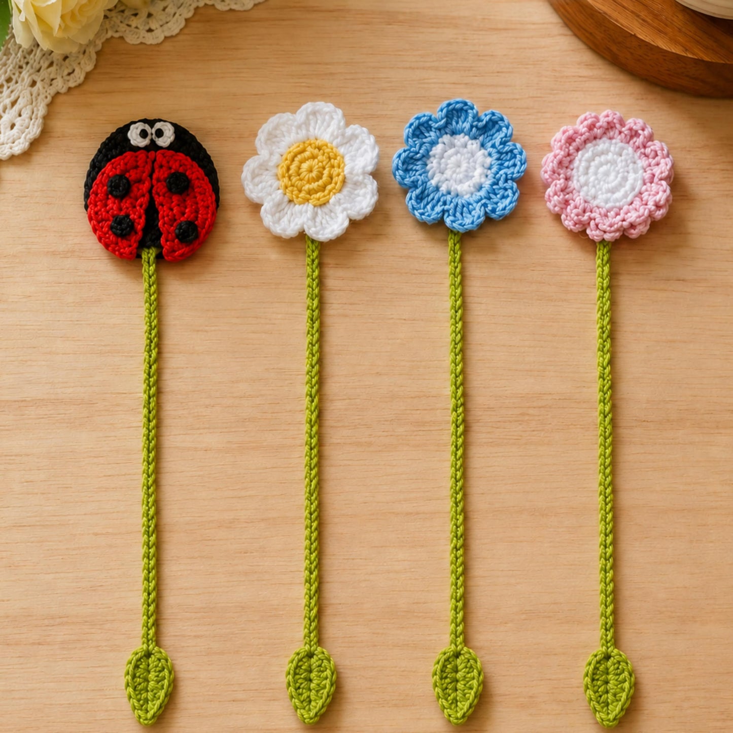 Nature Friends Reading Marker Crochet Pattern