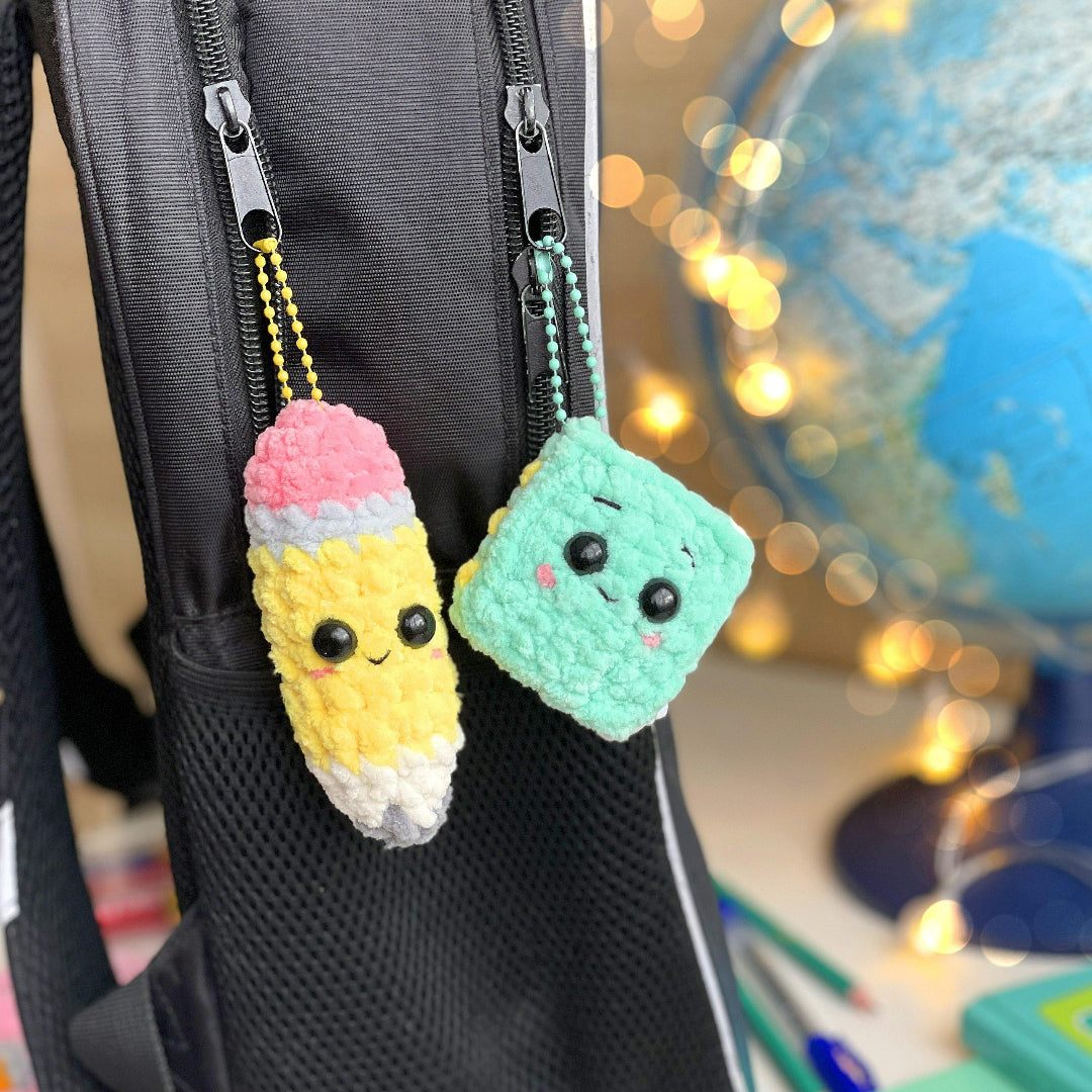 Classroom Essentials Keyring Crochet Pattern
