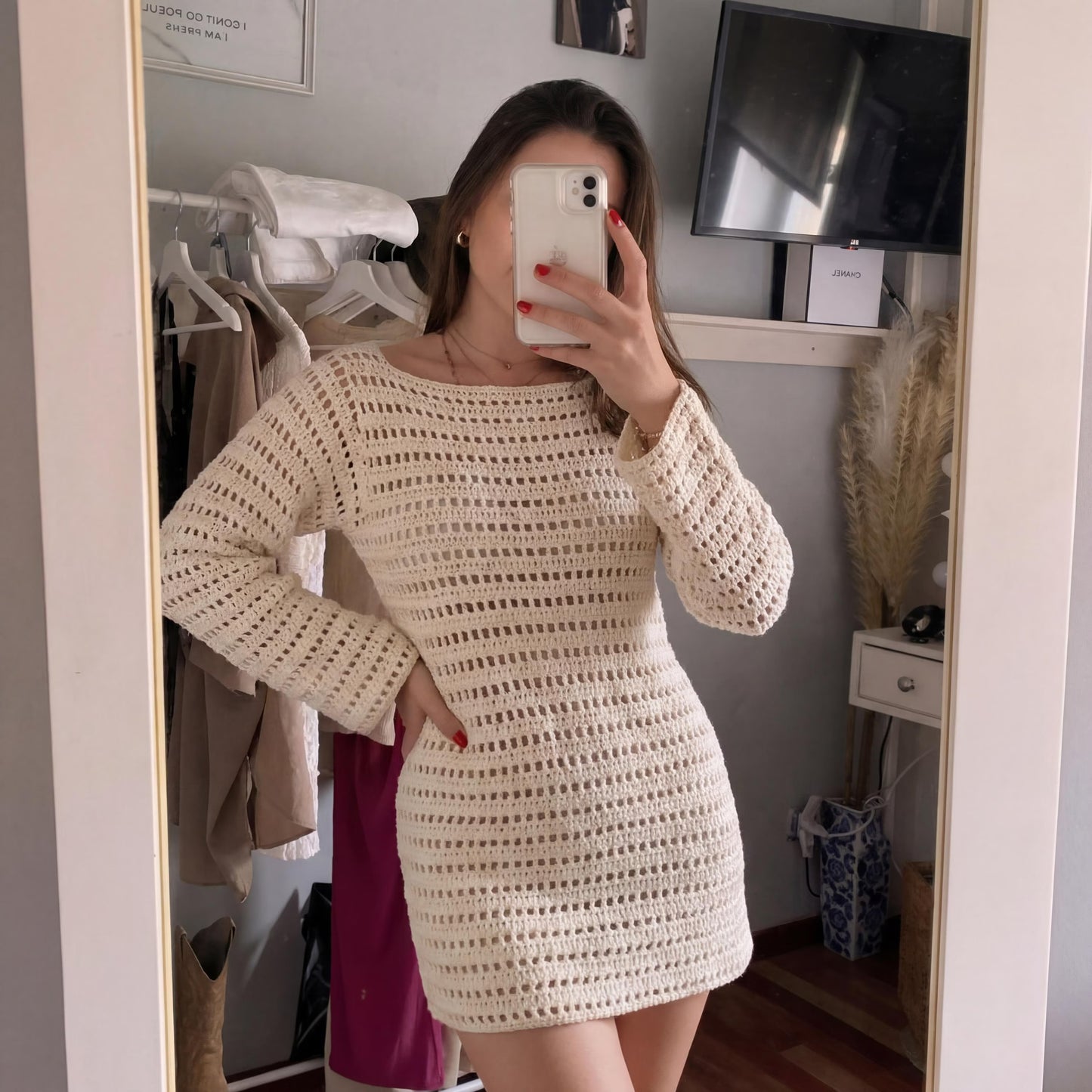 Lightweight Seaside Mesh Dress Crochet Pattern