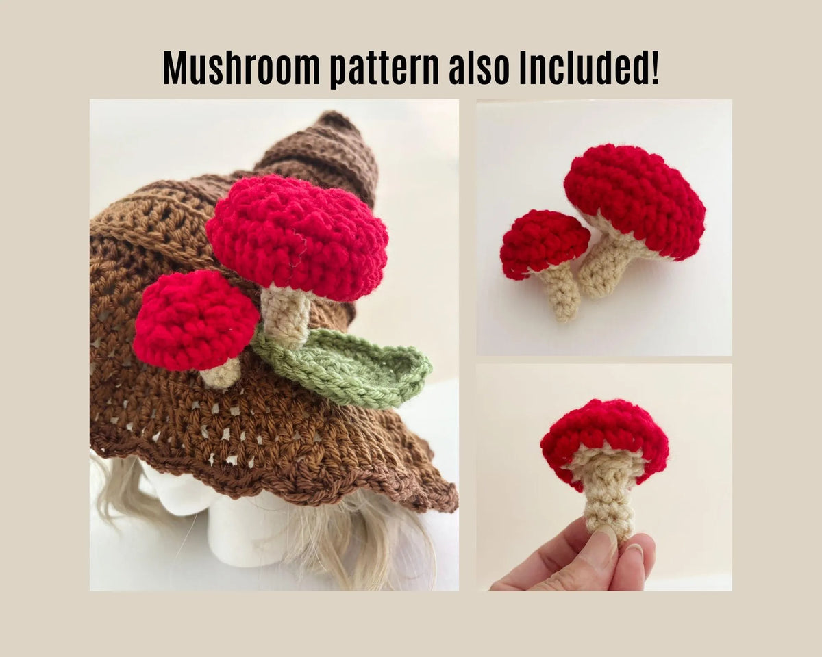 Enchanted Woodland Witch Hat Crochet Pattern