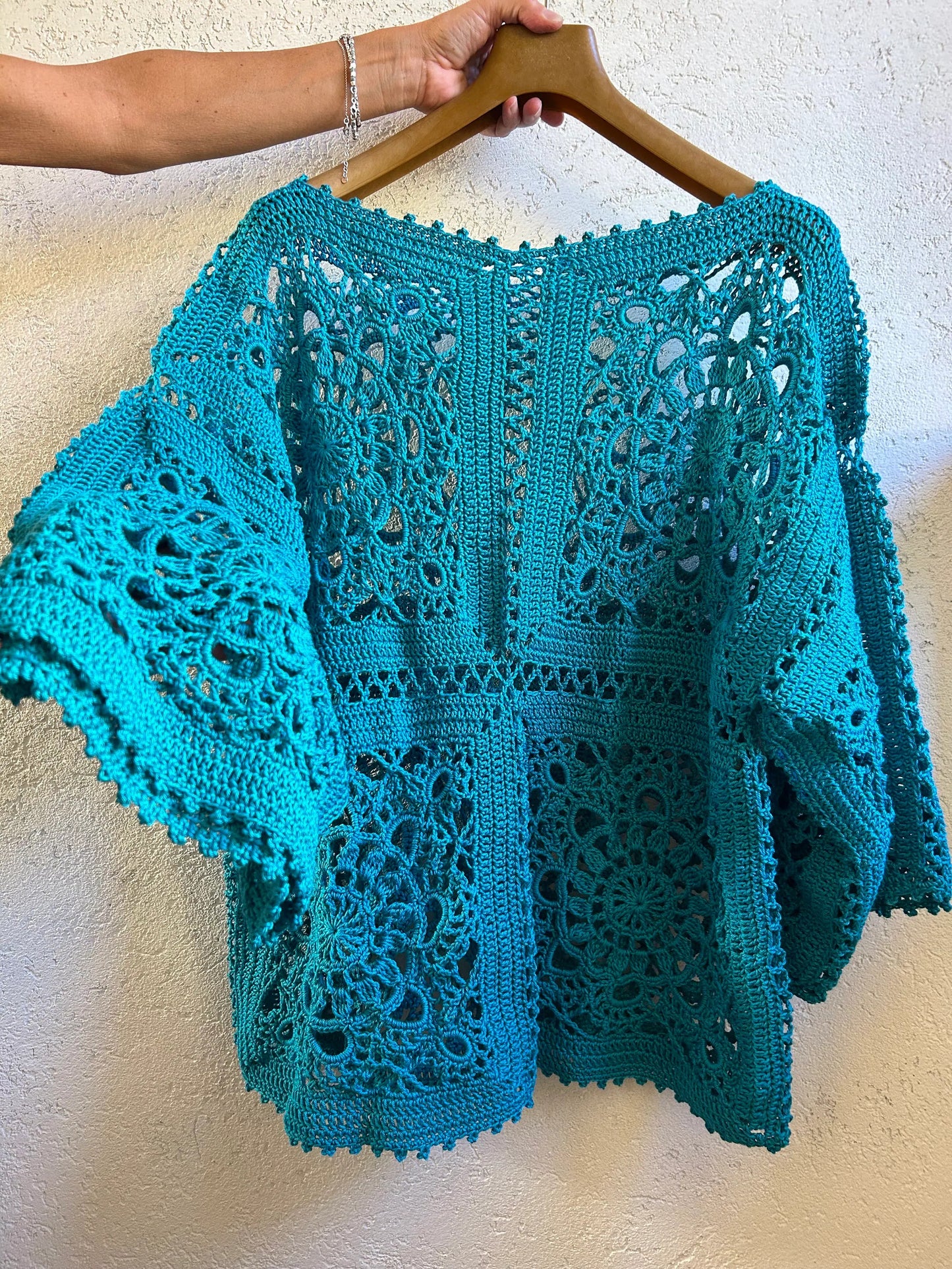Graceful Feminine Textured Cardigan Crochet Pattern