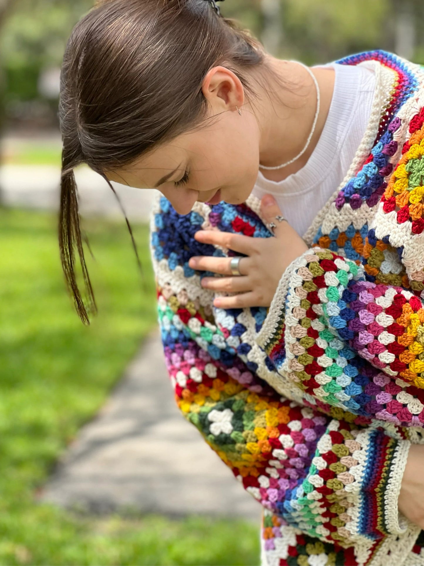 Heritage Blockwork Longline Cardigan Crochet Pattern