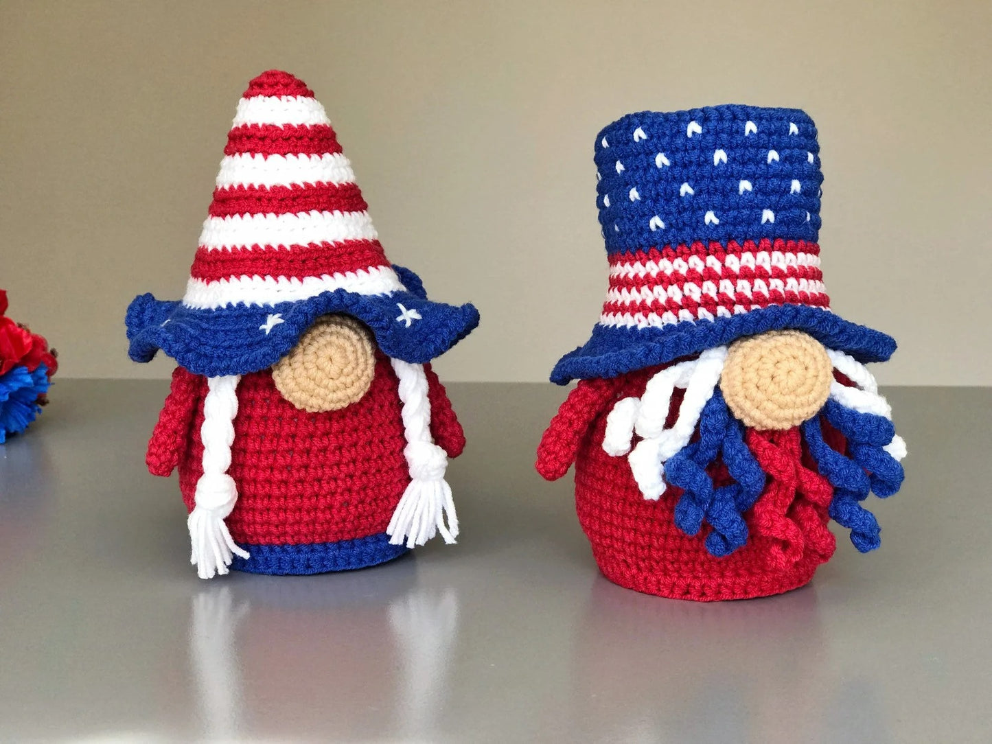 American Celebration Gnome Display Crochet Pattern