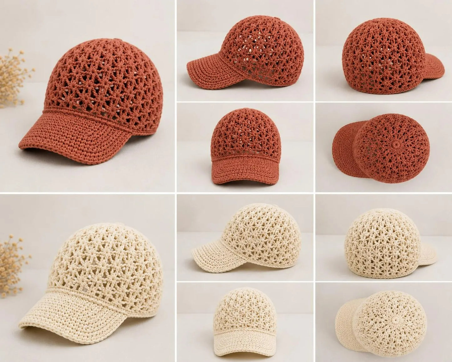 Lightweight Sun Shield Cap Crochet Pattern