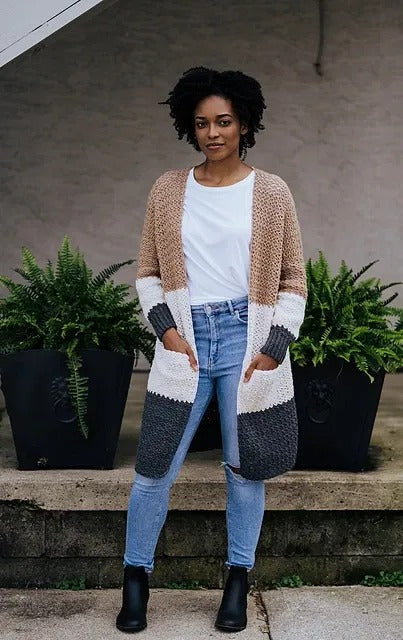 Wildflower Drape Cardigan Crochet Pattern