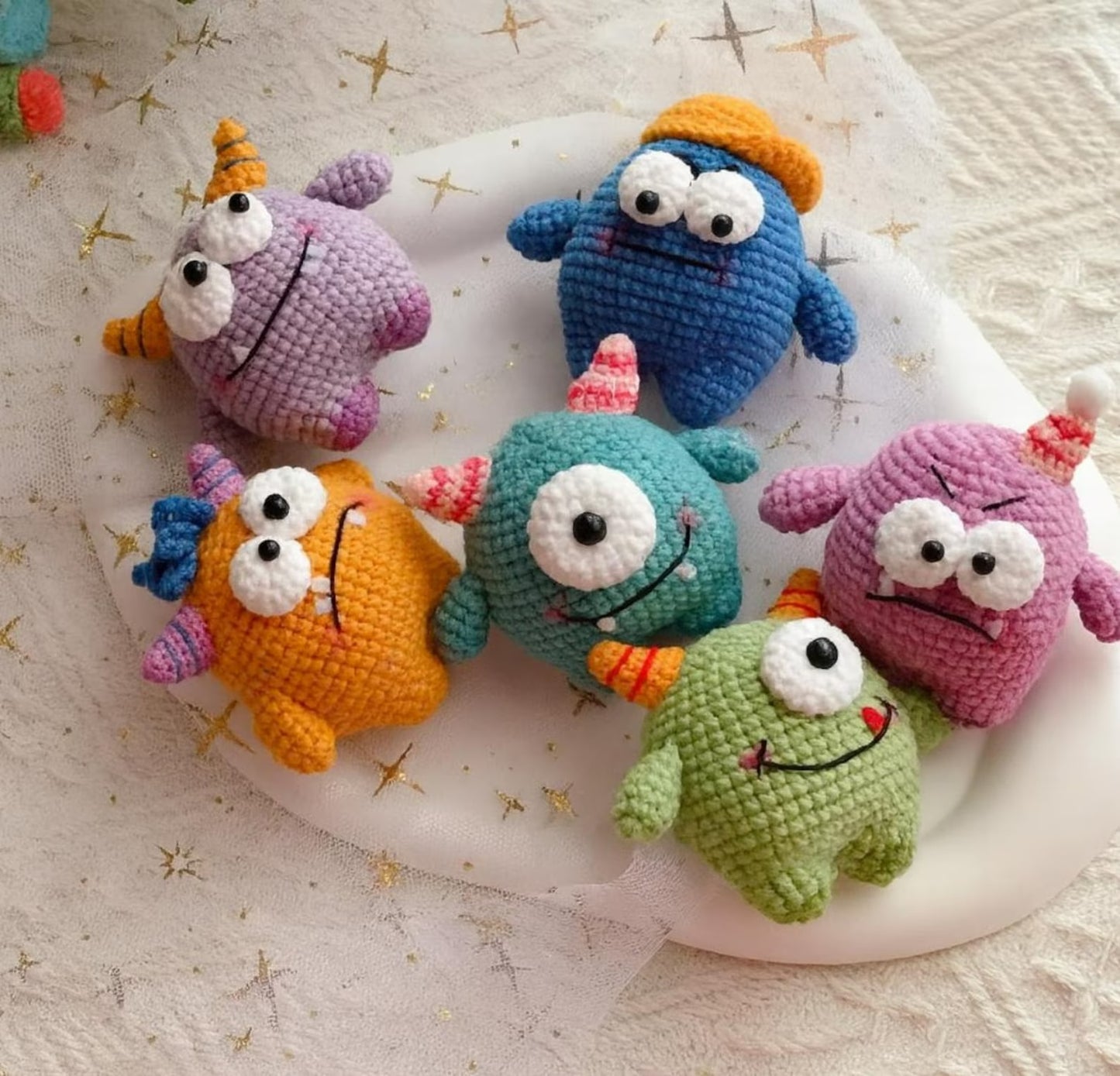 Cute Halloween Monster Set Crochet Pattern