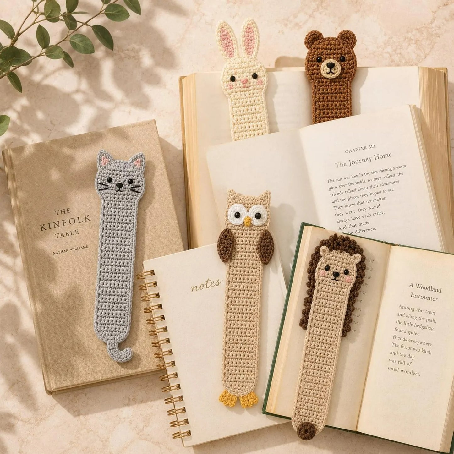 Forest Friends Page Marker Crochet Pattern