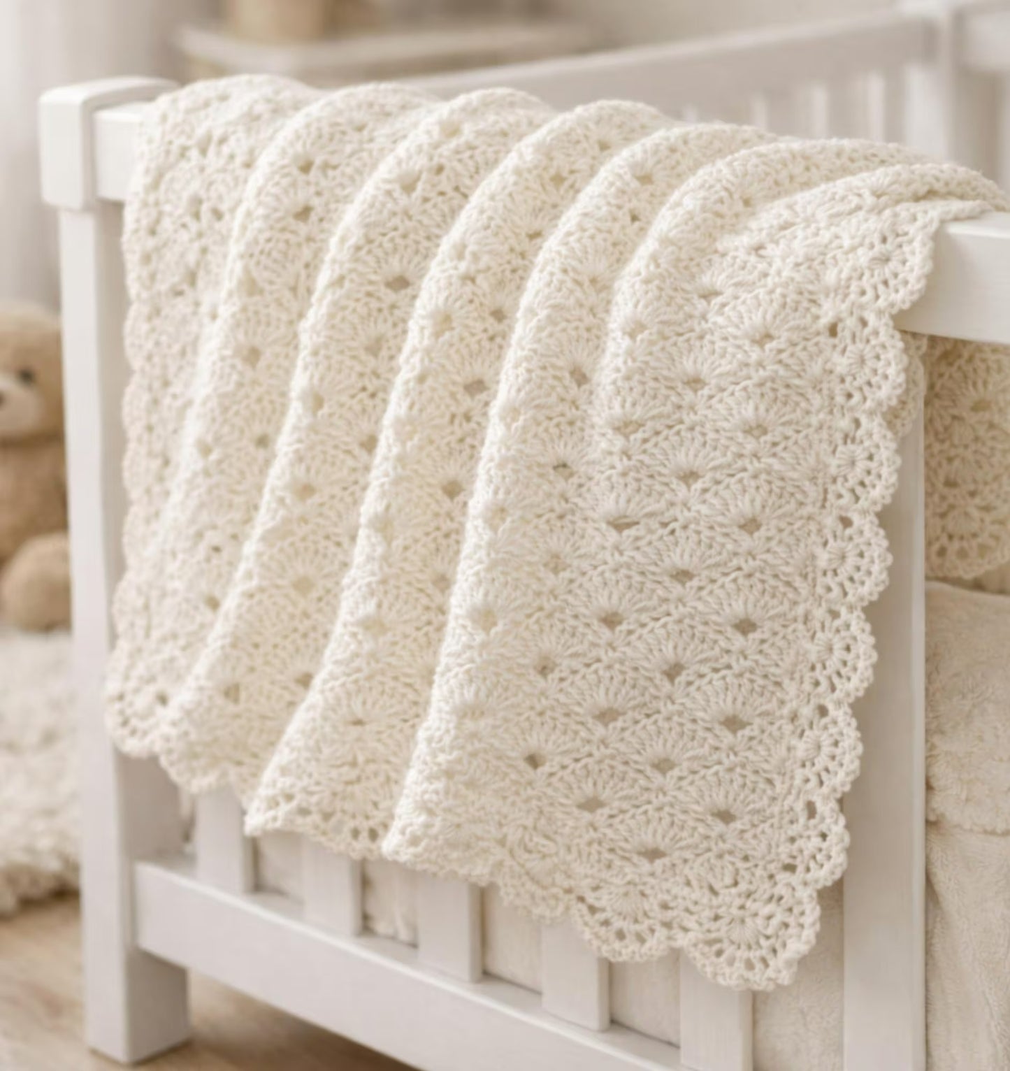 Little Bloom Baby Blanket Crochet Pattern
