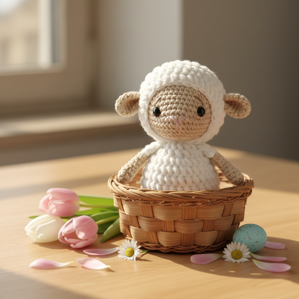Mini Easter Lamb Crochet Pattern