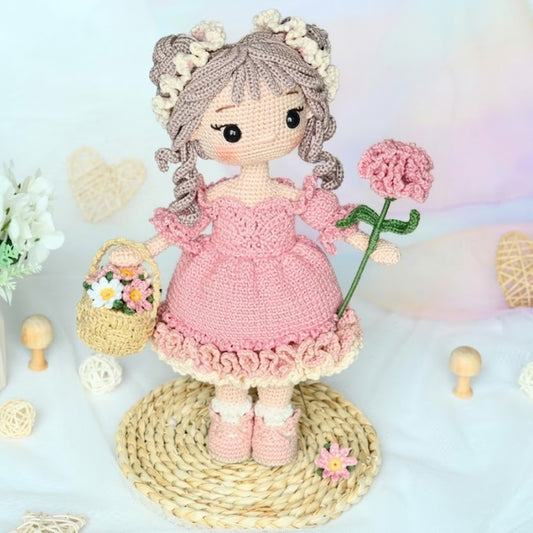 Floral Spirit Amigurumi Girl Crochet Pattern