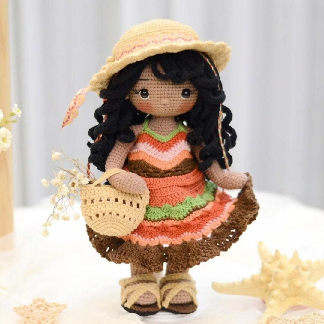 Summer Outfit Amigurumi Girl Crochet Pattern