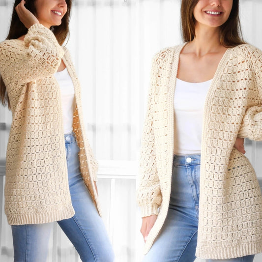 Luna Breeze Cardigan Crochet Pattern