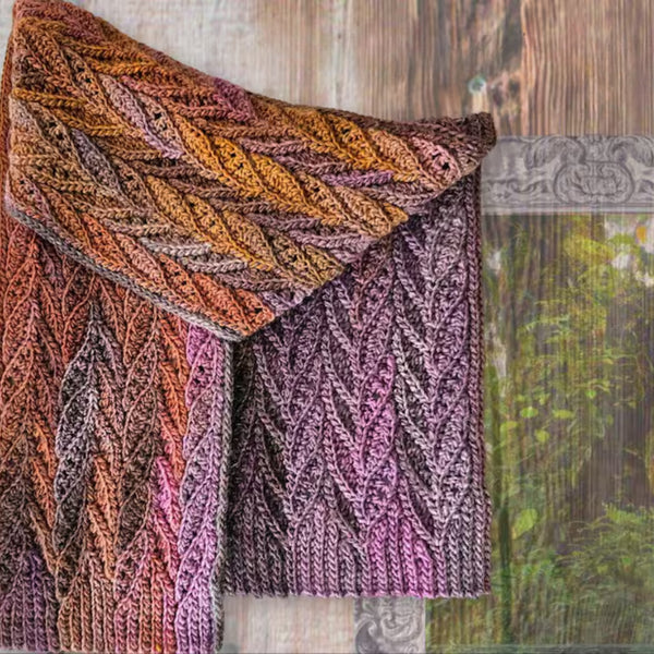 Lent Path Design Patterns Examples Quiet Path Textured Neckwear Crochet Pattern β LetCrochet