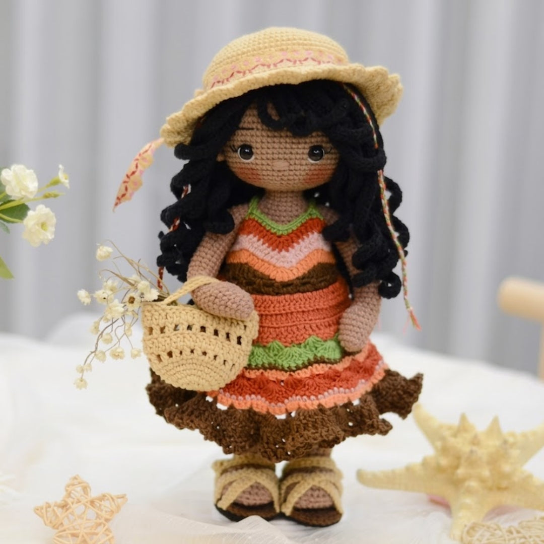 Summer Outfit Amigurumi Girl Crochet Pattern