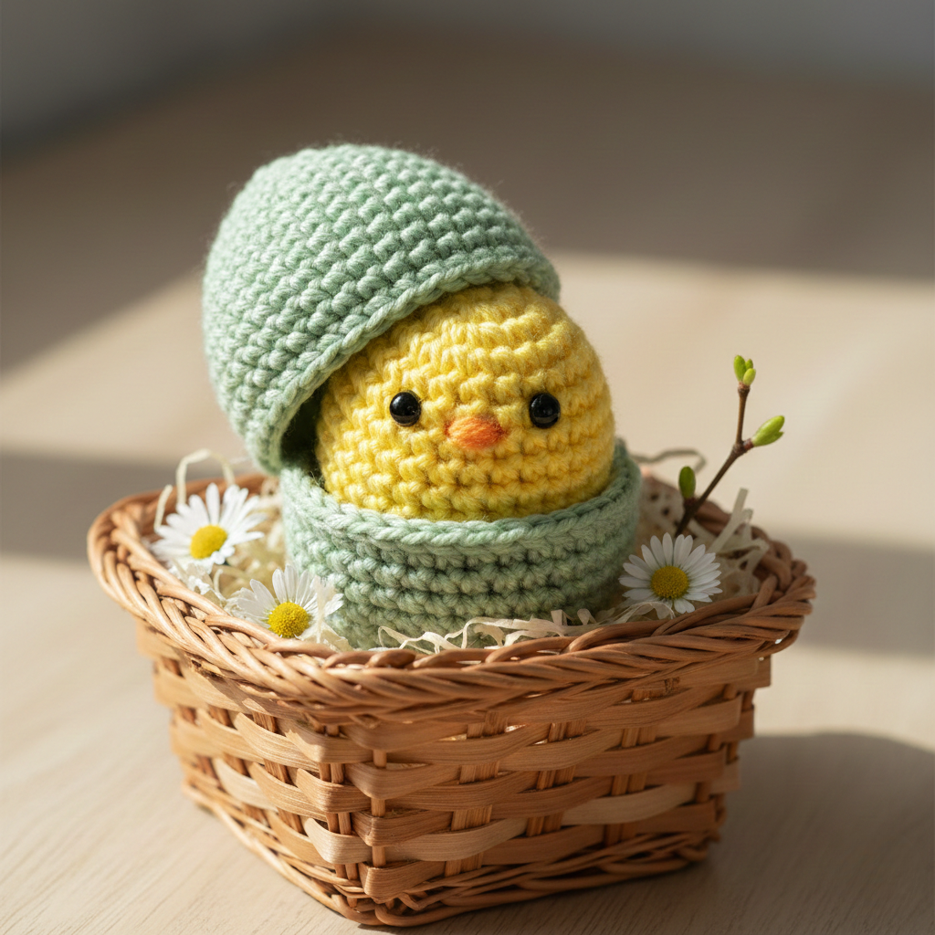 Surprise Chick in Egg Crochet Pattern