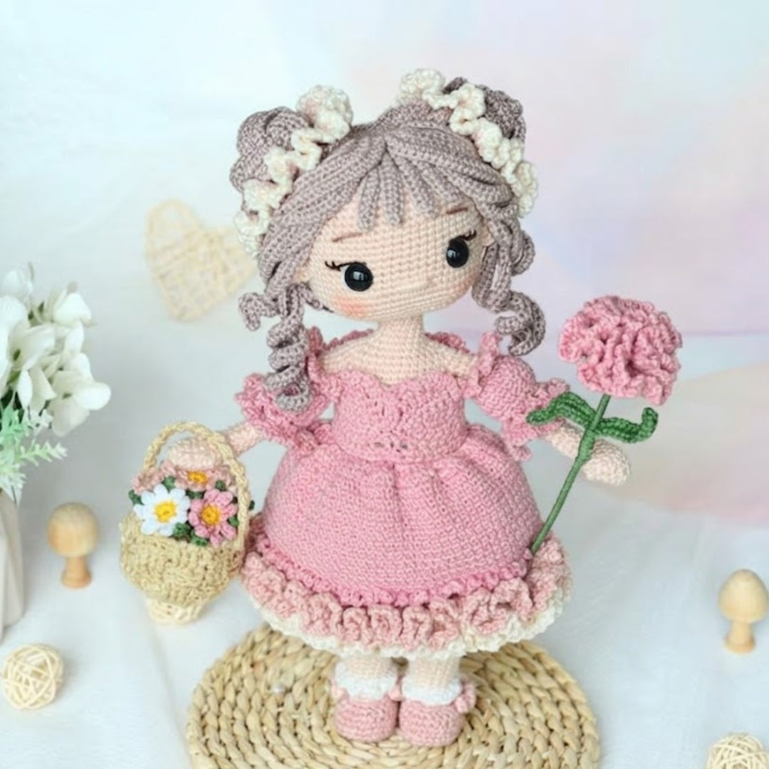 Floral Spirit Amigurumi Girl Crochet Pattern