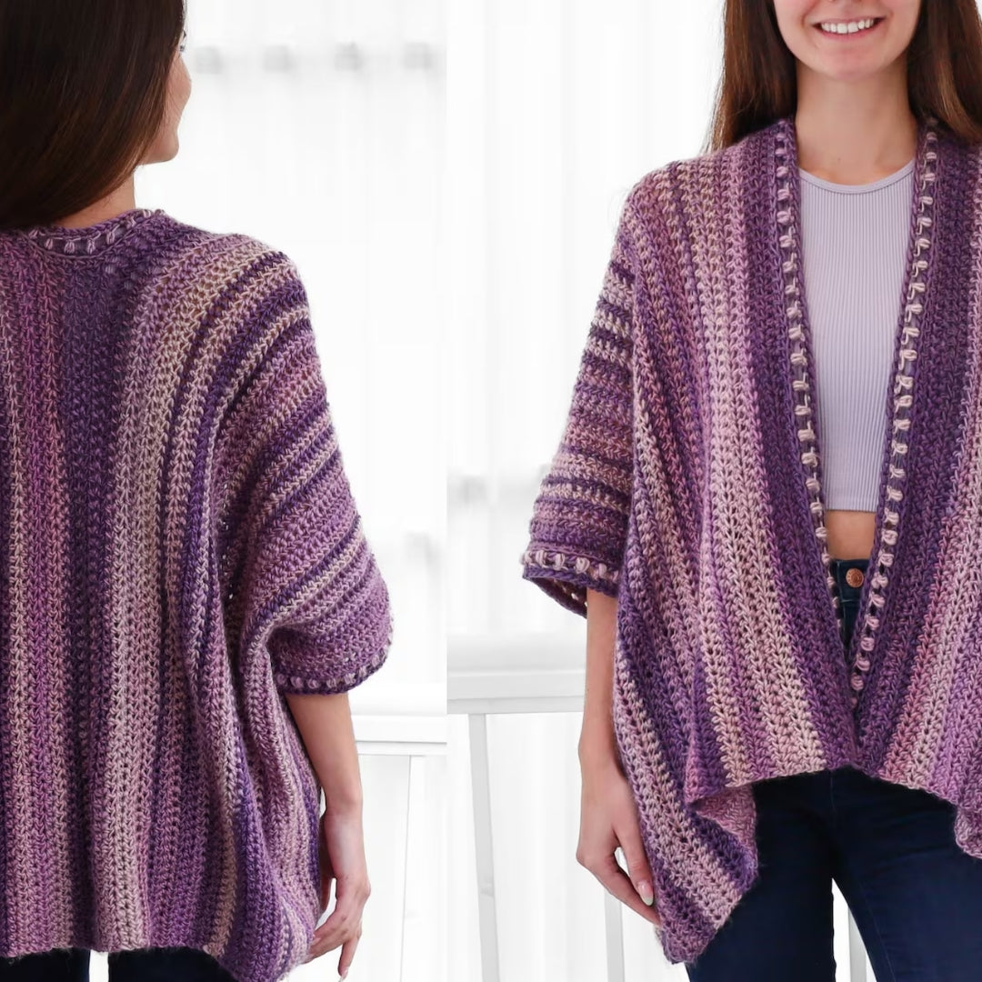 Autumn Drift Poncho Crochet Pattern