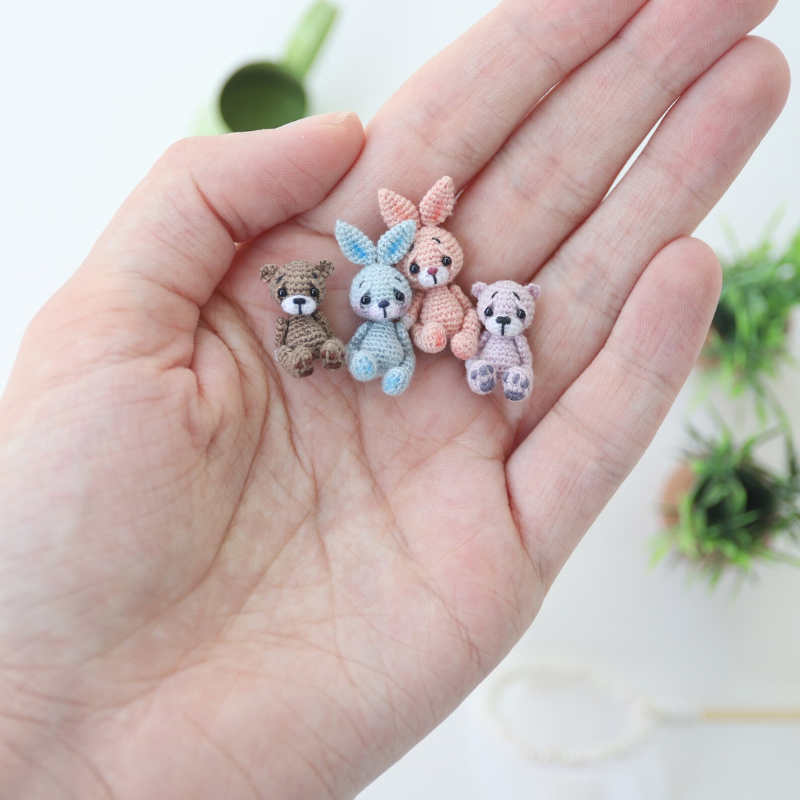Miniature Bunny Crochet Pattern – LetCrochet