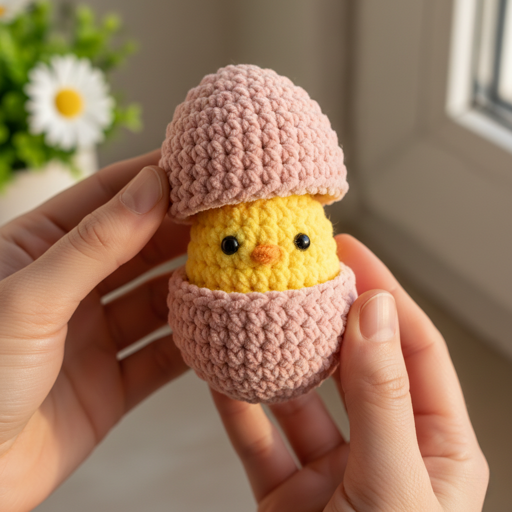 Surprise Chick in Egg Crochet Pattern