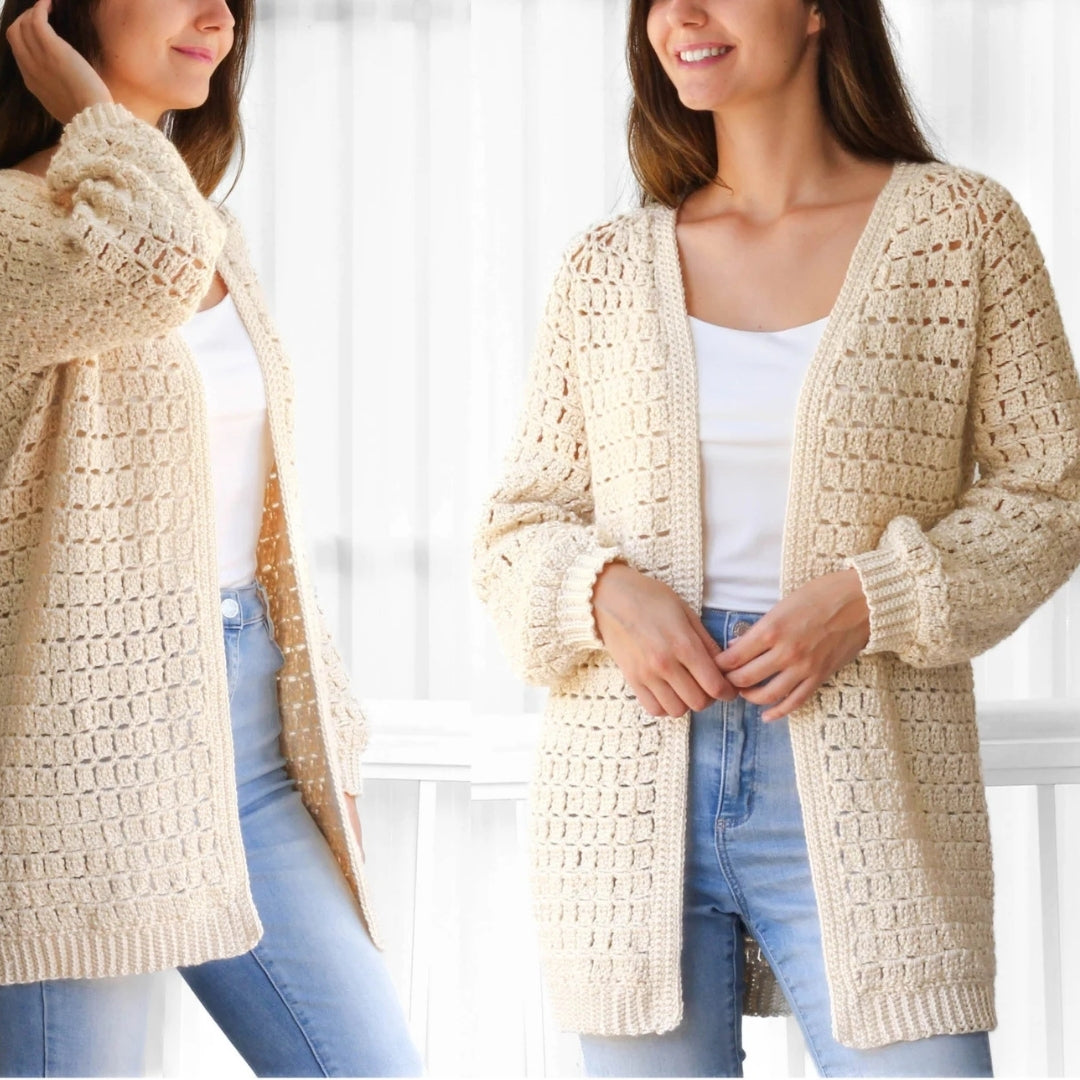 Luna Breeze Cardigan Crochet Pattern