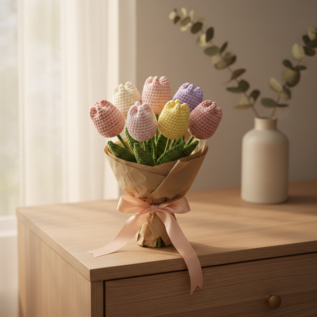 Mother’s Day Tulip Bouquet Crochet Pattern