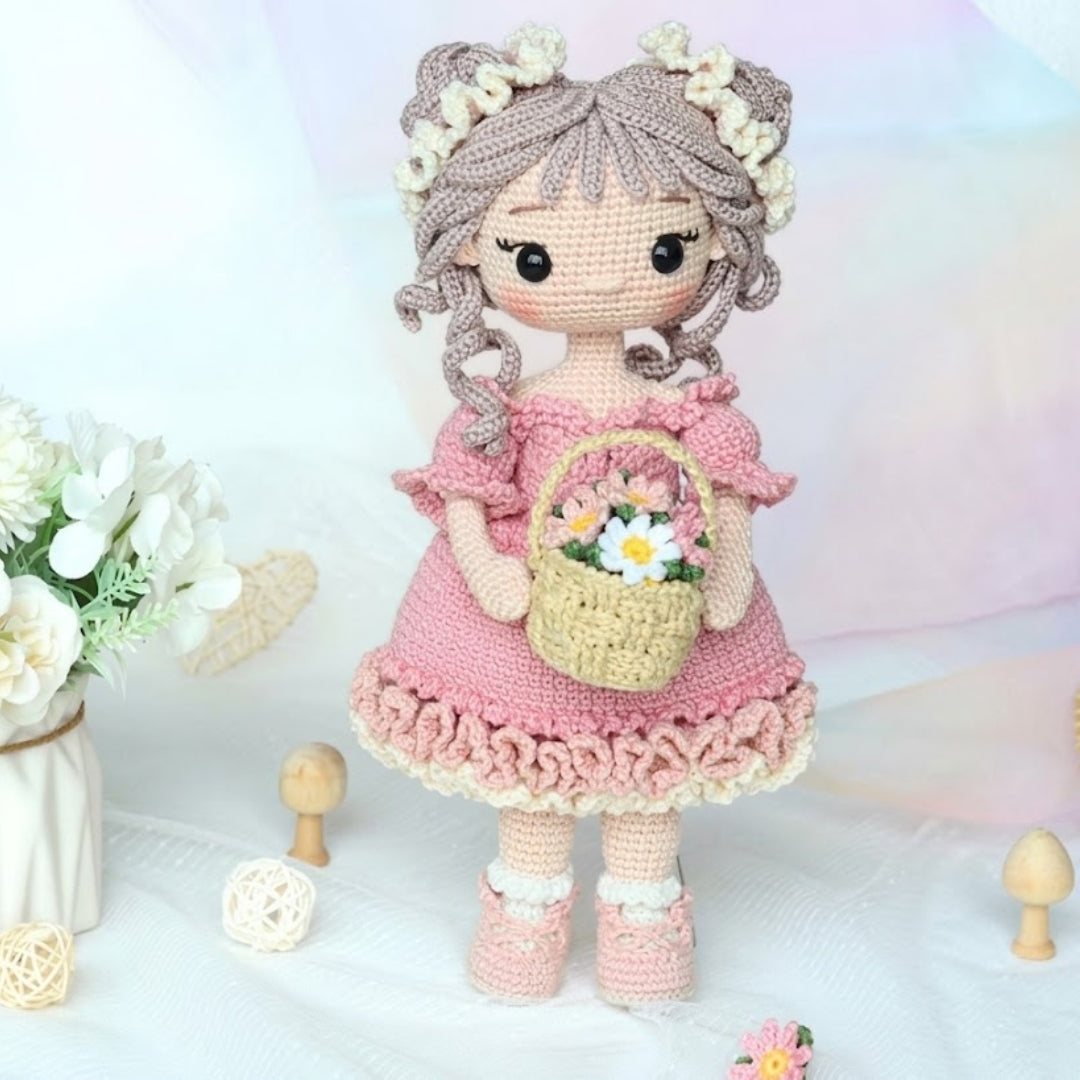 Floral Spirit Amigurumi Girl Crochet Pattern