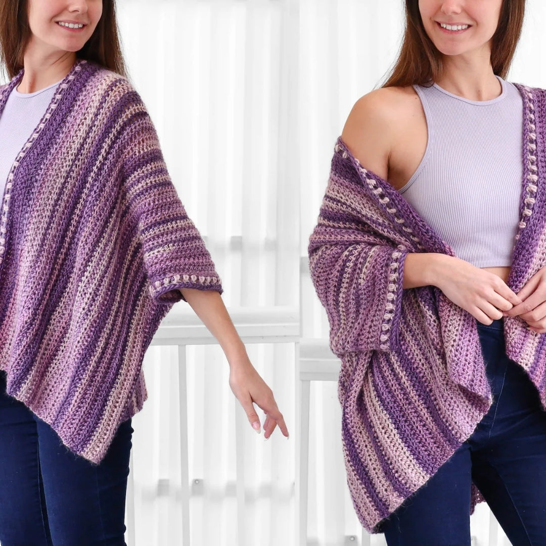 Autumn Drift Poncho Crochet Pattern