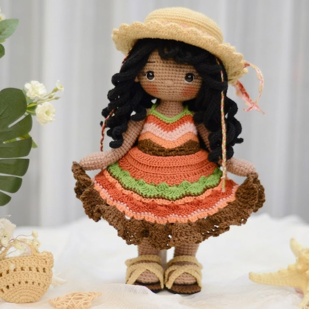 Summer Outfit Amigurumi Girl Crochet Pattern