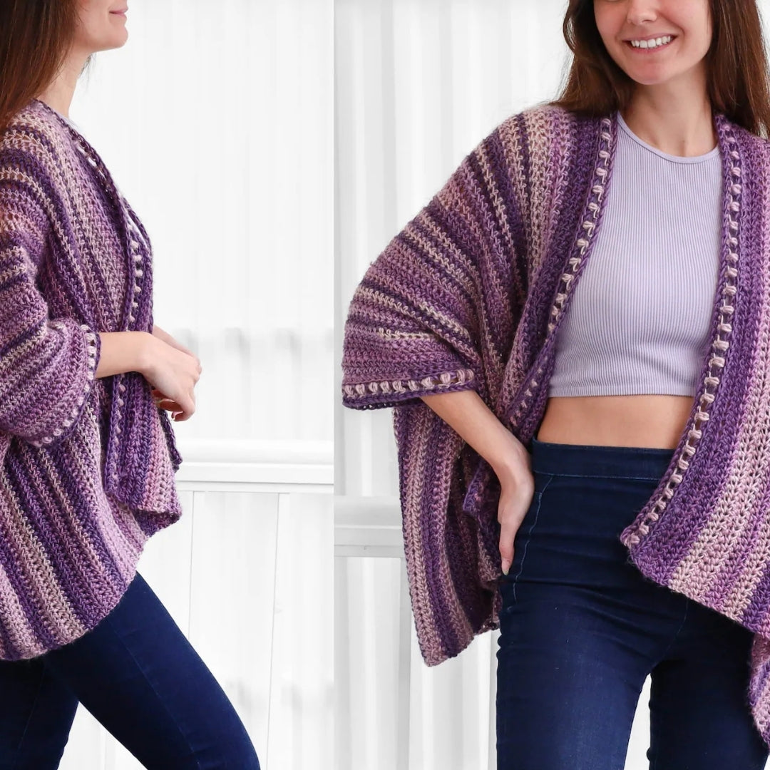 Autumn Drift Poncho Crochet Pattern