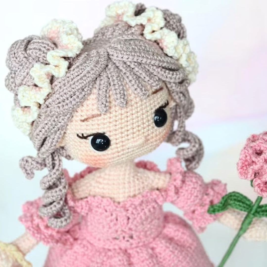 Floral Spirit Amigurumi Girl Crochet Pattern