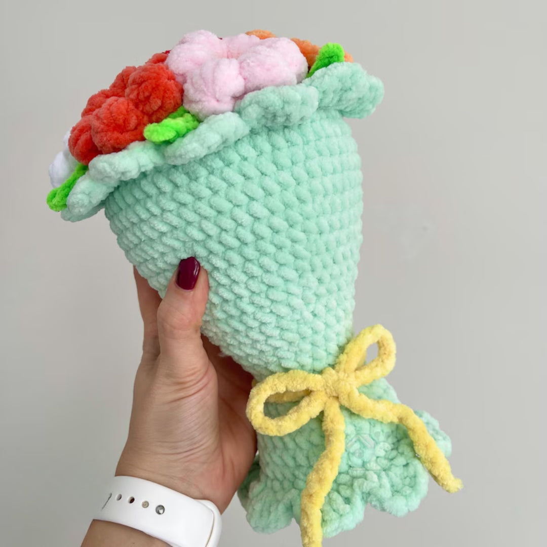 Mixed Botanical Display Advanced Crochet Pattern