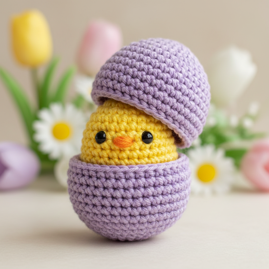 Surprise Chick in Egg Crochet Pattern