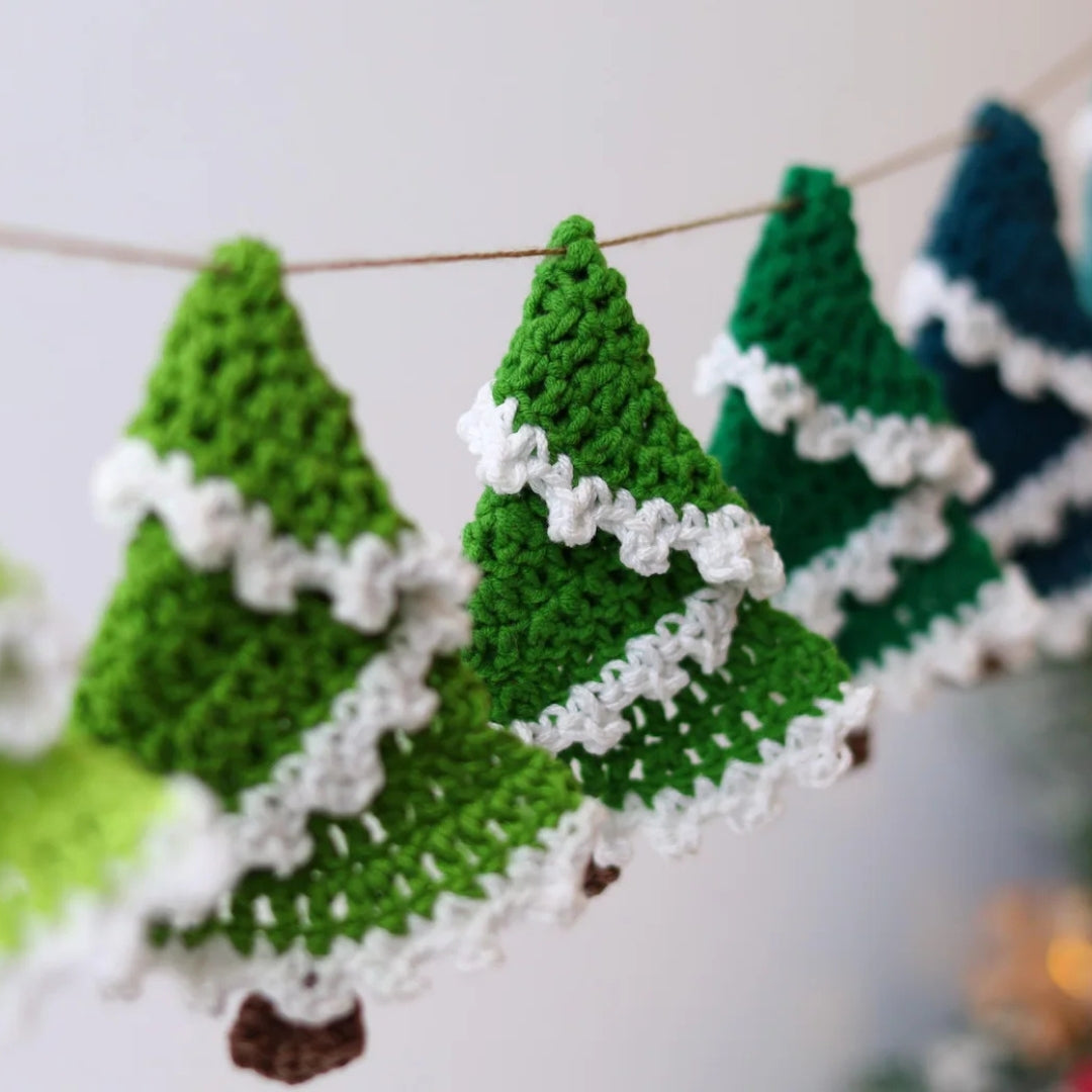 Frosted Evergreen Ornament Crochet Pattern