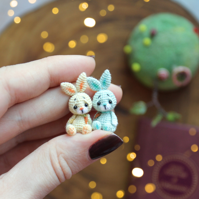 Miniature Bunny Crochet Pattern – LetCrochet