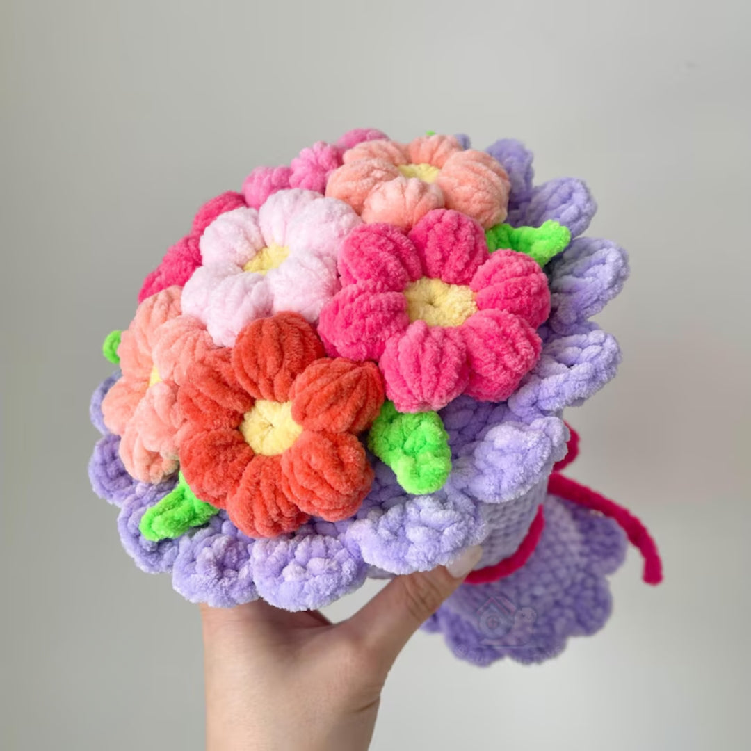 Mixed Botanical Display Advanced Crochet Pattern