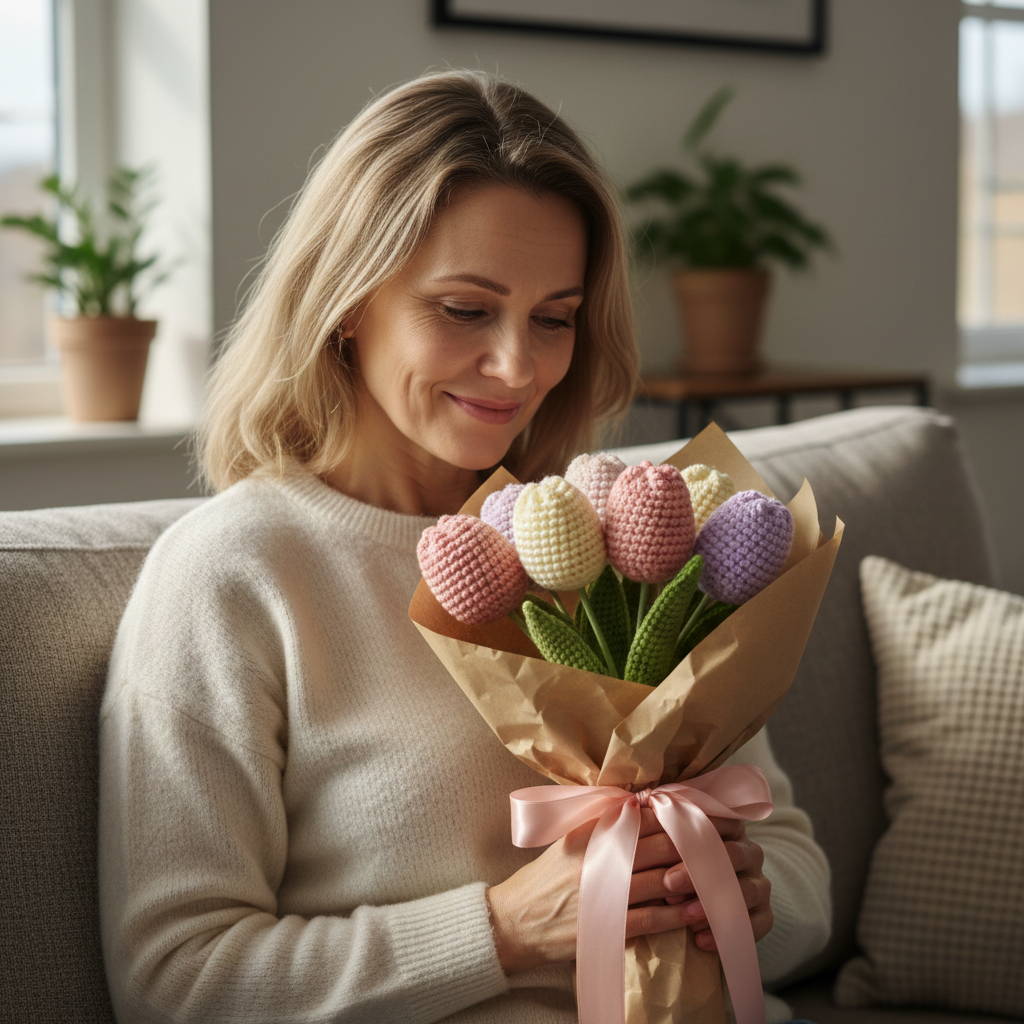 Mother’s Day Tulip Bouquet Crochet Pattern