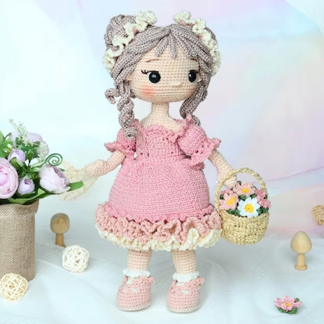 Floral Spirit Amigurumi Girl Crochet Pattern