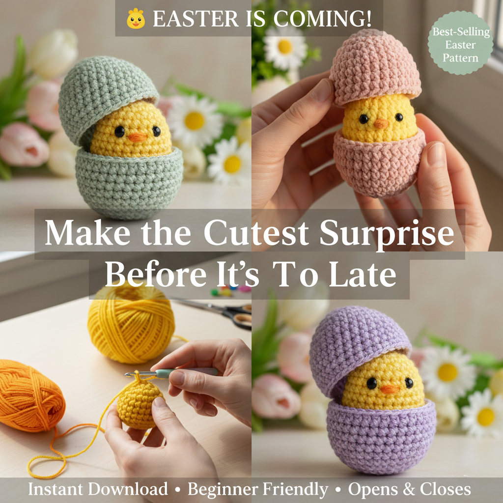 Surprise Chick in Egg Crochet Pattern