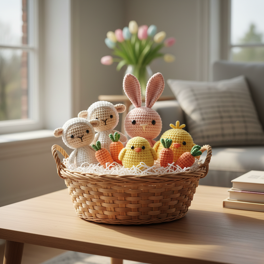 Mini Easter Lamb Crochet Pattern