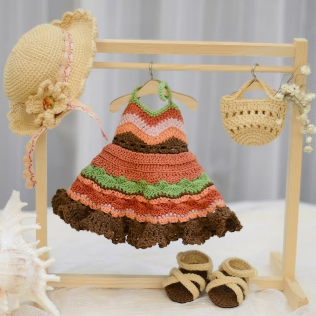 Summer Outfit Amigurumi Girl Crochet Pattern