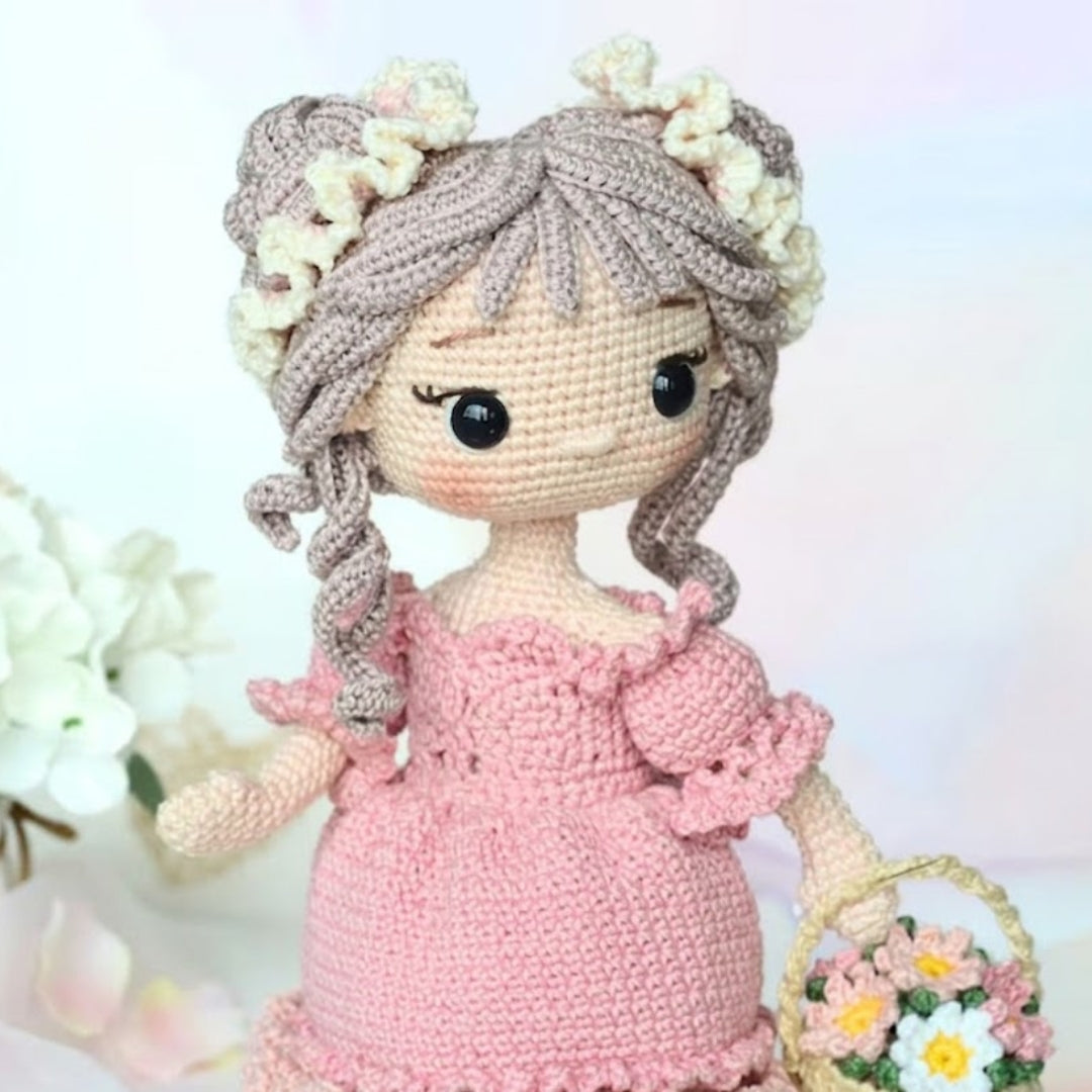 Floral Spirit Amigurumi Girl Crochet Pattern