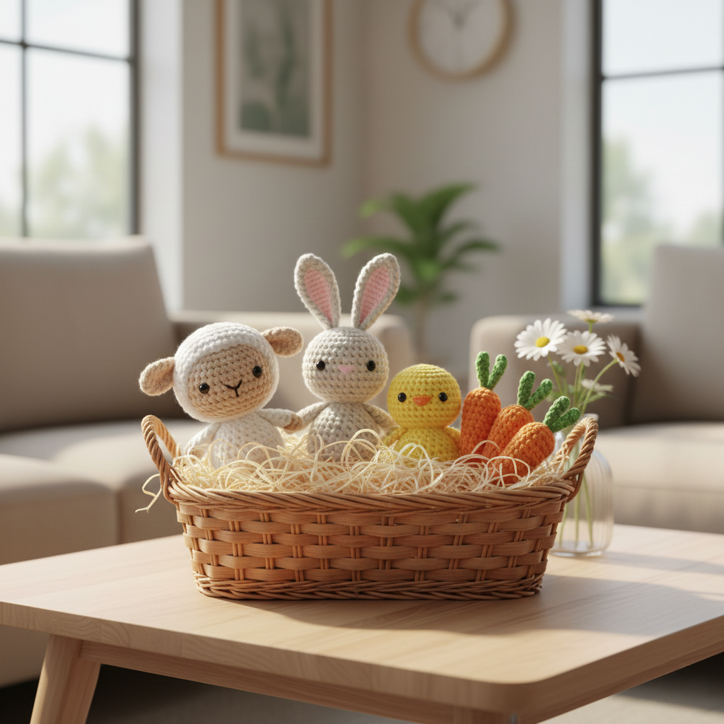 Mini Easter Lamb Crochet Pattern