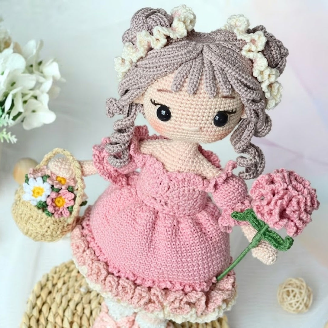 Floral Spirit Amigurumi Girl Crochet Pattern